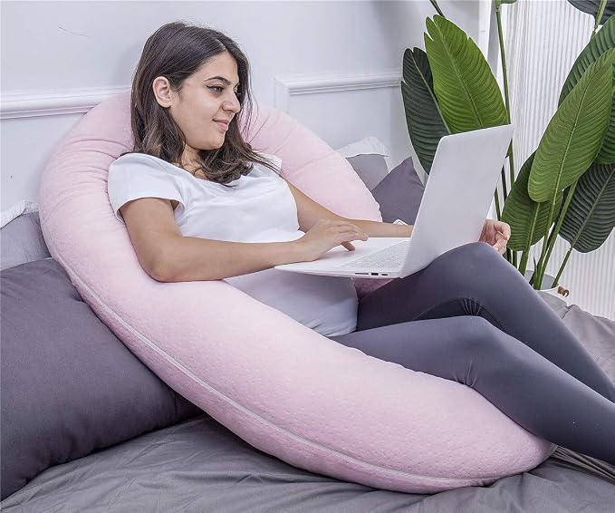 1 MIDDLE ONE Pregnancy Pillow, C Shaped Body Pillow - Image 6