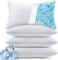 BETU Cooling Pillows Standard Size Set of 4, Shredded Memory Foam Bed Pillows by BETU