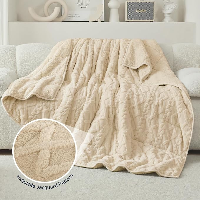 Wemore Weighted Blanket for Adults Twin Size 20 lbs, Dual Sided Soft Fuzzy - Image 5