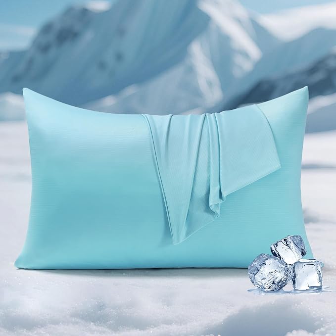 Elegear Cooling Pillow Cases for Hot Sleepers, Clean Fabric Silver Infused by Elegear
