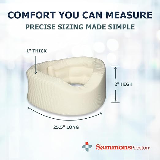 Sammons Preston Universal Contour Cervical Brace, Adjustable Hook and Loop - Image 3
