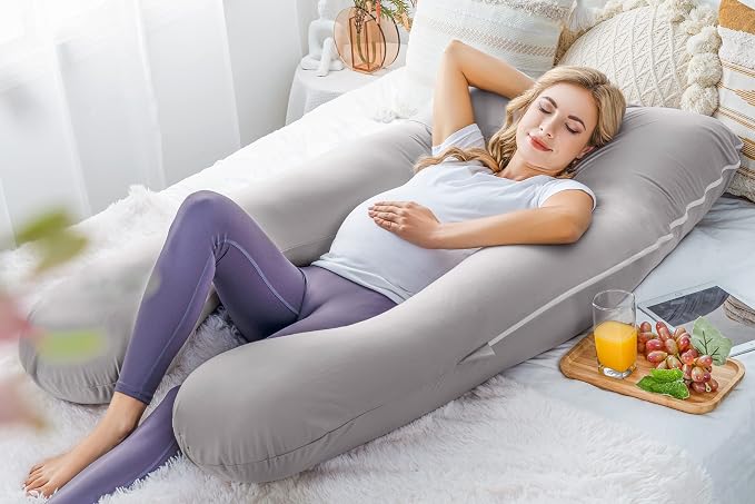 Meiz Pregnancy Pillow, Cooling Silky Pregnancy Pillows - Image 7