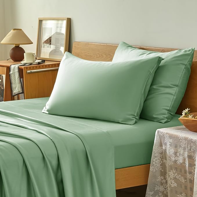 Homiest Cooling Pillow Cases King Size Set of 2, 100% Rayon Derived from Bamboo - Image 2