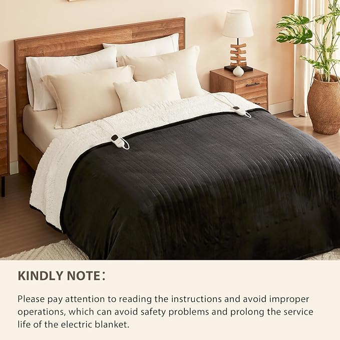 Homemate Heated Electric Blanket Queen Size - Image 8