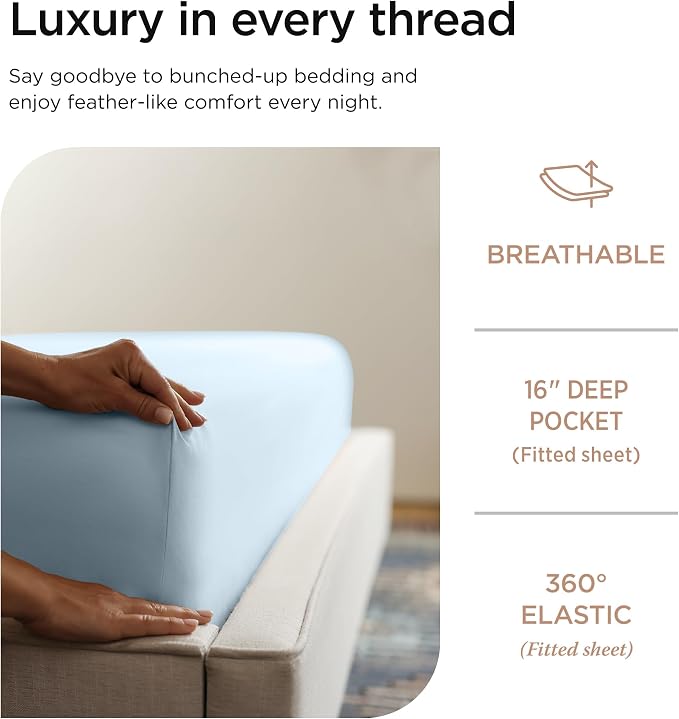 Threadmill Luxury 800 Thread Count 100% Cotton Sheets - Image 5