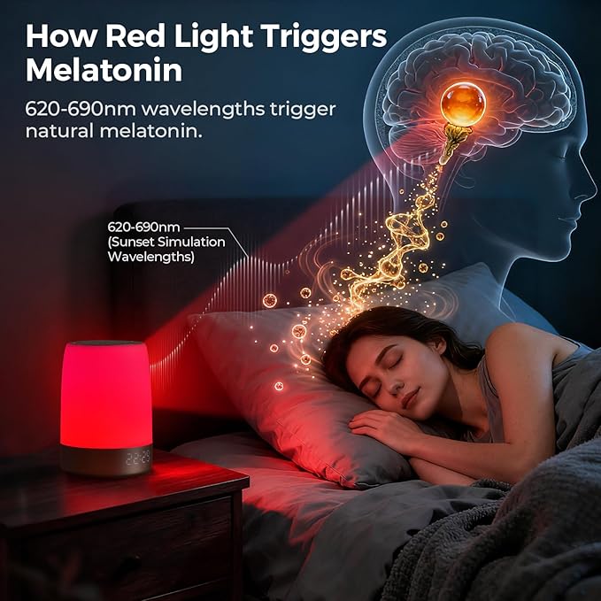 Smart Red Light Therapy Lamp & Sleep Sound Machine - Image 2