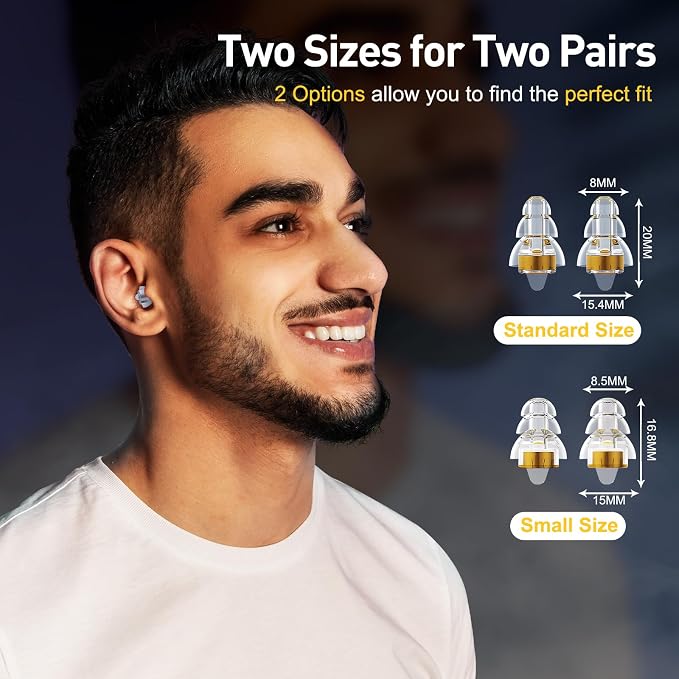 Reure High Fidelity Concert Ear Plugs, Noise Cancelling Silicone Ear Plugs 2 - Image 3