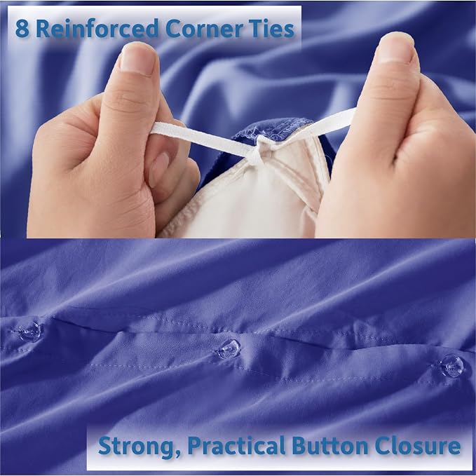 Nestl Royal Blue Duvet Cover Full Size - Image 4