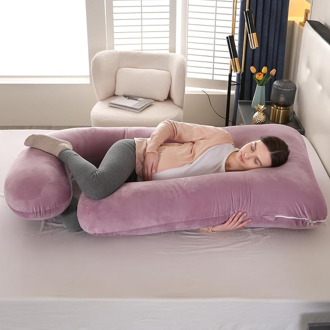 Victostar Pregnancy Pillow, 57 inches U Shaped Maternity Pillow - Image 7