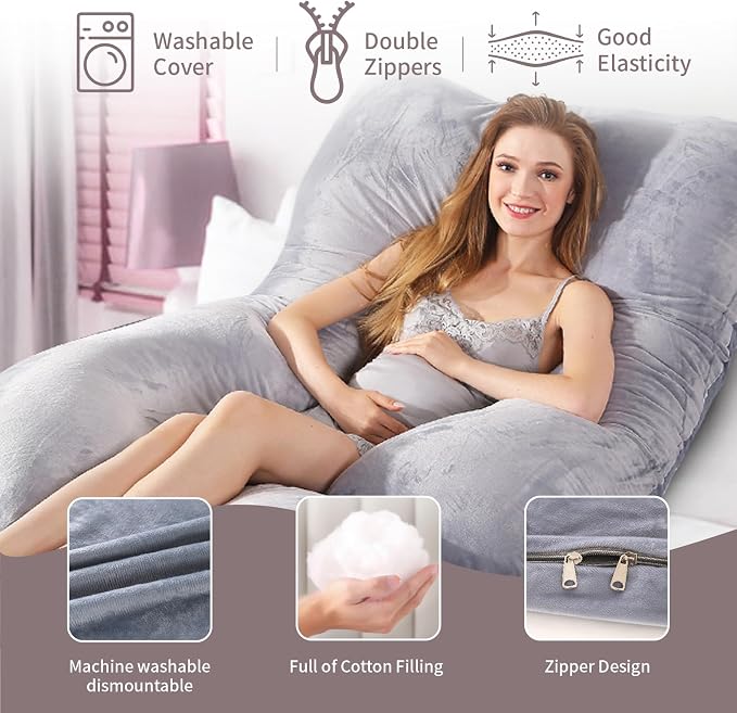 60 Inch Full Body Pregnancy Pillows - Image 4