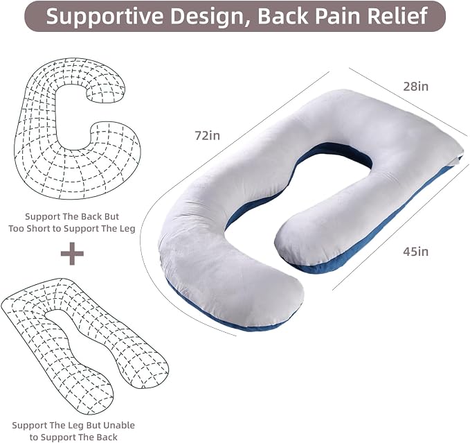 60 Inch Full Body Pregnancy Pillows - Image 6
