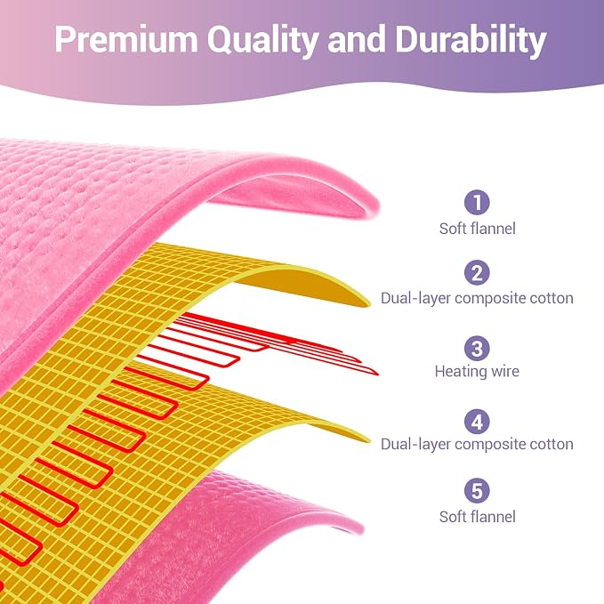 Comfytemp 17''x 33'' King Size Heating Pad - Image 3