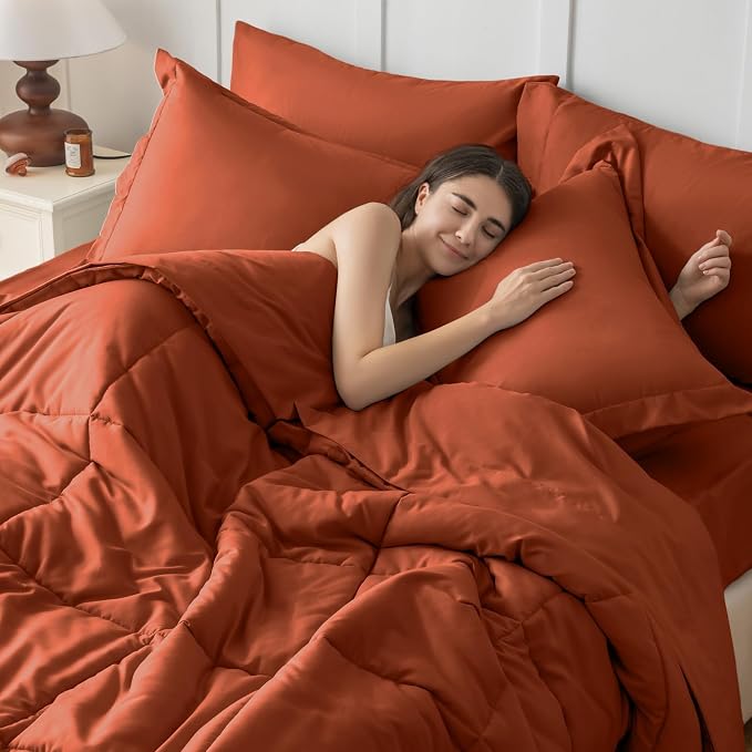 JOLLYVOGUE King Comforter Set, Ultra-Soft Bed in a Bag King Size 7 Pieces - Image 7