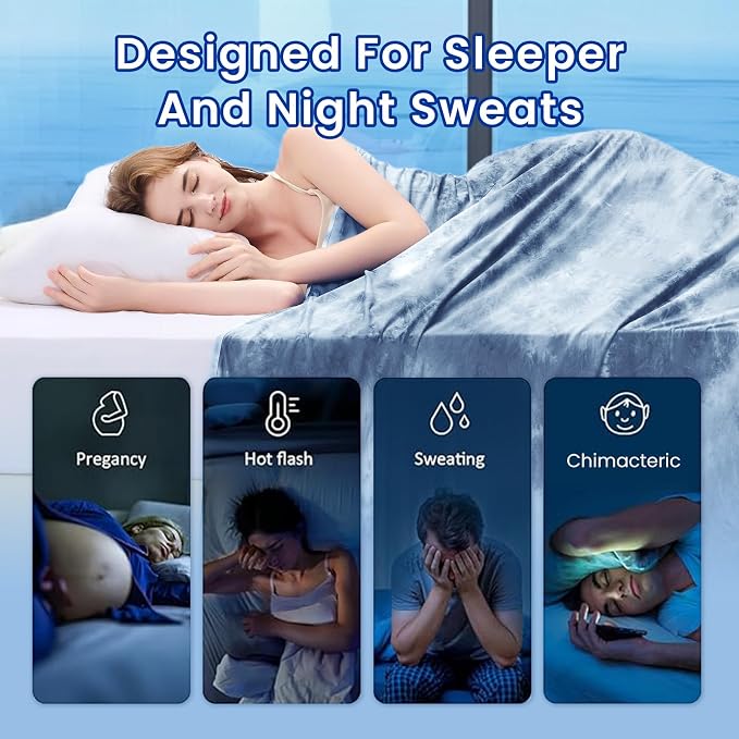 Topcee Cooling Blankets for Hot Sleepers, Arc-Chill Q-Max >0.5 Cool Fiber - Image 4