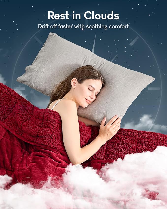 Cottonblue Sherpa Weighted Blanket - Image 8