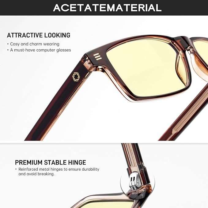 ANYLUV Blue Light Glasses Men Woman, Eye Strain Relief Eye Protection - Image 3