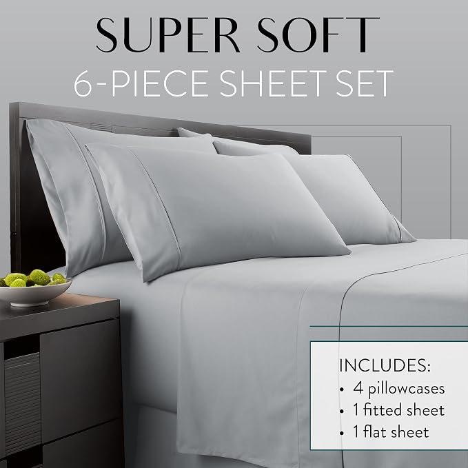 Danjor Linens Bed Sheet Set Cal King - Image 2