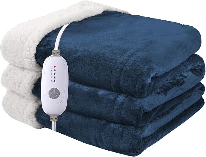 Heated Blanket Electric Blanket Full Size 72''x84'' by Minervada