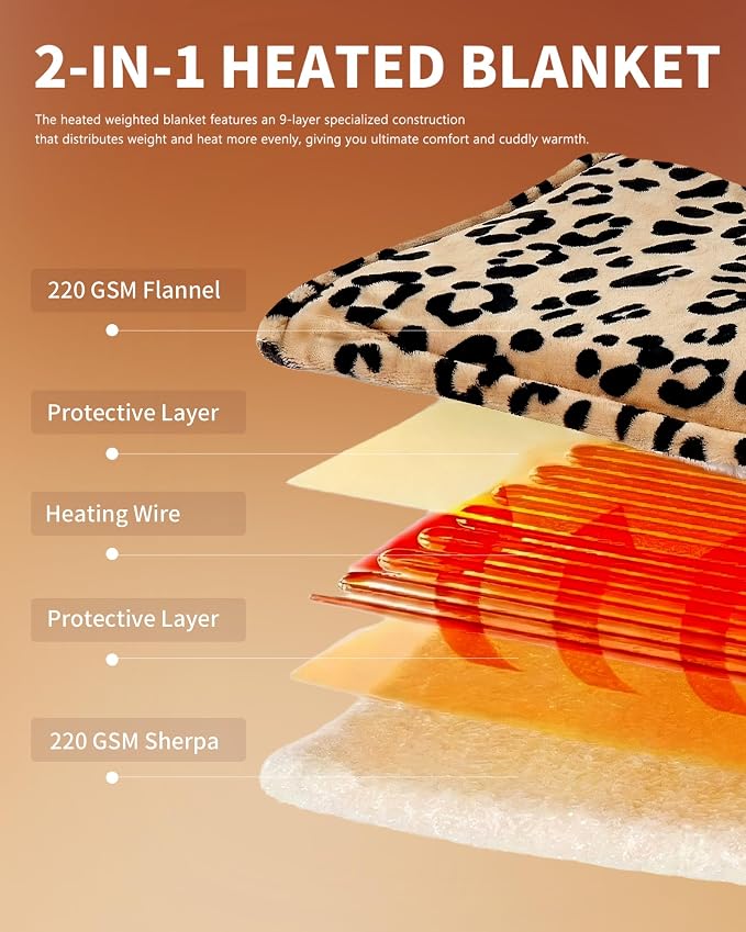 Homemate Electric Heated Blanket Queen Size - Image 6