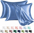 MR&HM Satin Pillowcase for Hair and Skin, Silk Satin Pillowcase 2 Pack by MRHM