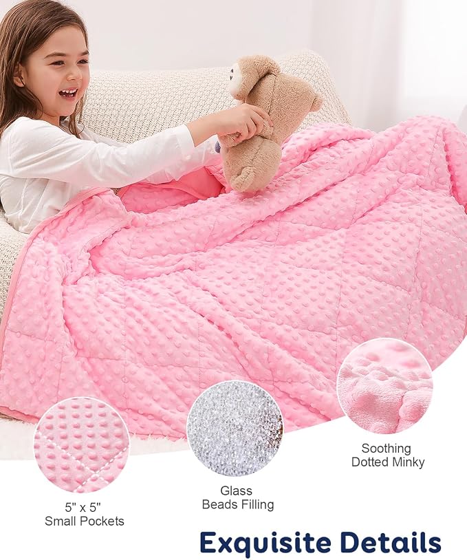Kivik Weighted Blanket 3 lbs, 36 x 48 Inches, Soft & Cooling, Machine Washable - Image 6
