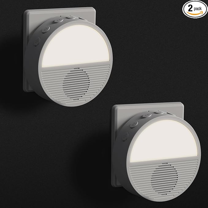Wall Plug in/Cable Connection White Noise Sound Machine, Seaside Sunset Noise by GorgeousHome-IlluminatingeveryMoment