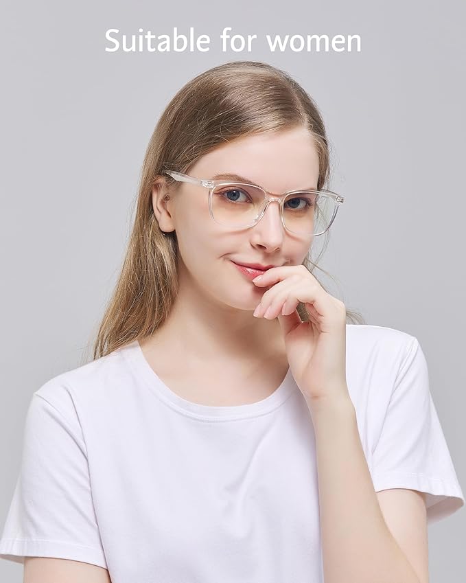 ANRRI Blue Light Glasses Men Women Transparent Blue Light Blocking Computer - Image 3