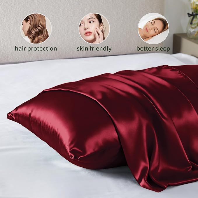 Silk Pillowcase for Hair and Skin Mulberry Silk Pillowcase Soft Breathable - Image 3