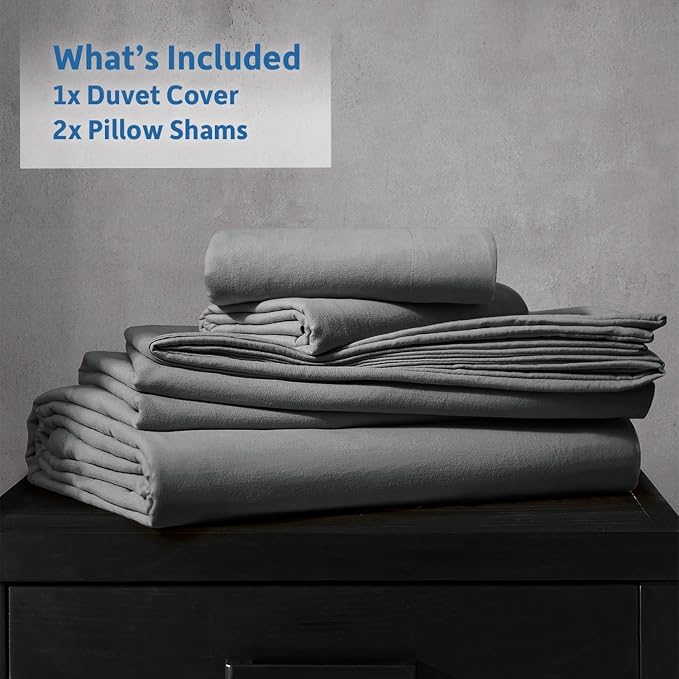 Nestl Grey Duvet Cover King Size - Image 9