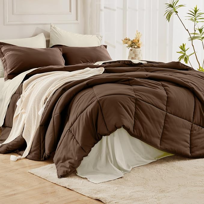 JOLLYVOGUE King Comforter Set, Ultra-Soft Bed in a Bag King Size 7 Pieces - Image 8