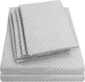 Queen Sheets Dot Grey by SweetHomeCollection