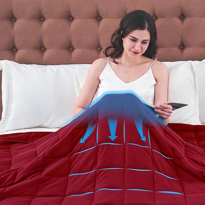 yescool Weighted Blanket for Adults Cooling Heavy Blanket for Sleeping Perfect - Image 5