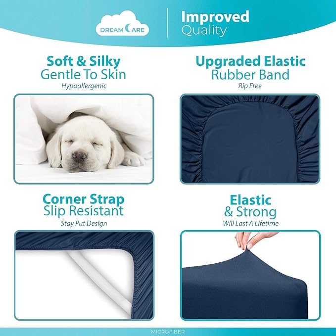 DREAMCARE Twin XL Fitted Sheet - Image 6