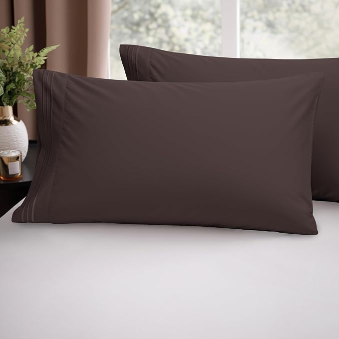 Elegant Comfort Luxury Ultra-Soft 2-Piece Pillowcase Set - Image 2
