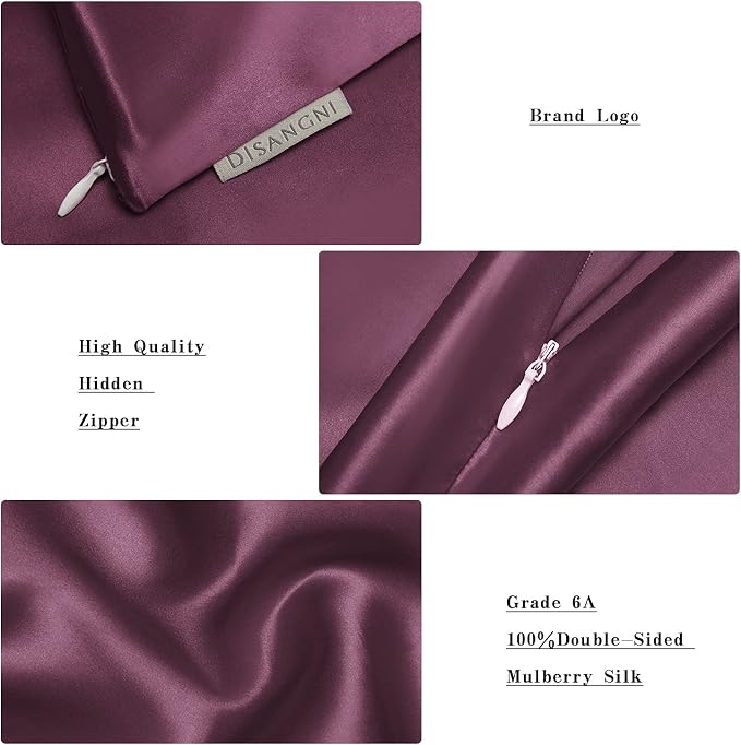DISANGNI 100% Natural Mulberry Silk Pillow case - Image 5