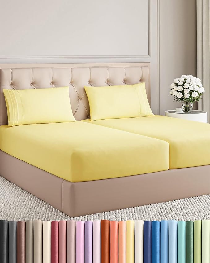 Split King Size 5 Piece Sheet Set by CGKUnlimited