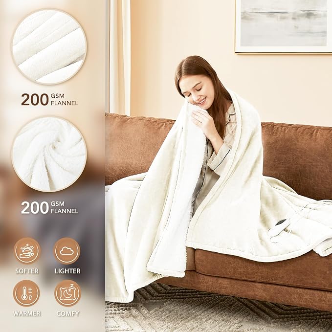 Homemate Heated Blanket Electric Throw - Image 2