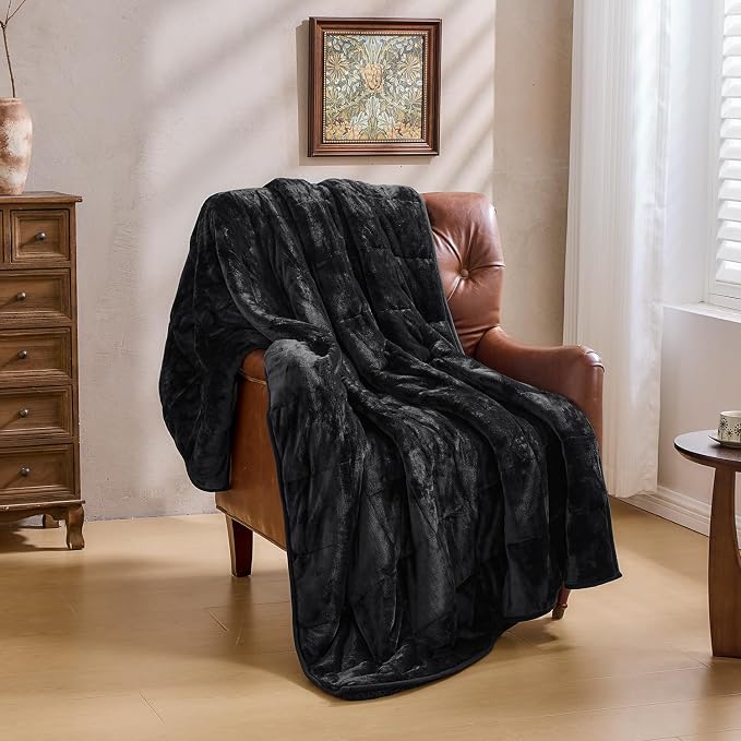 Super Fuzzy Soft Sherpa Fleece Weighted Blanket, 20 lbs Dual Sided Fluffy Heavy - Image 8