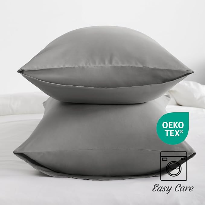 NTBAY Queen Pillow Cases Set of 2, 2 Pack Brushed Microfiber 20x30 Pillow Cases - Image 4