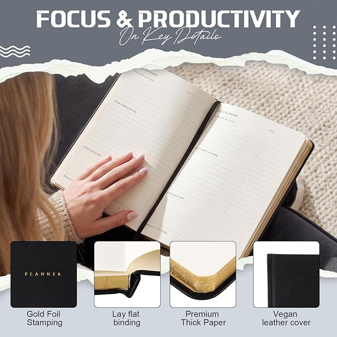 Productivity 3-month Planner Undated Daily Weekly Monthly Planner - Image 6