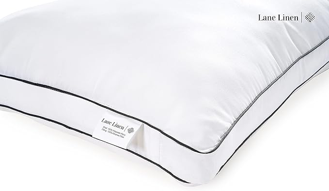 LANE LINEN Bed Pillows Queen Size Set of 2 - Image 4