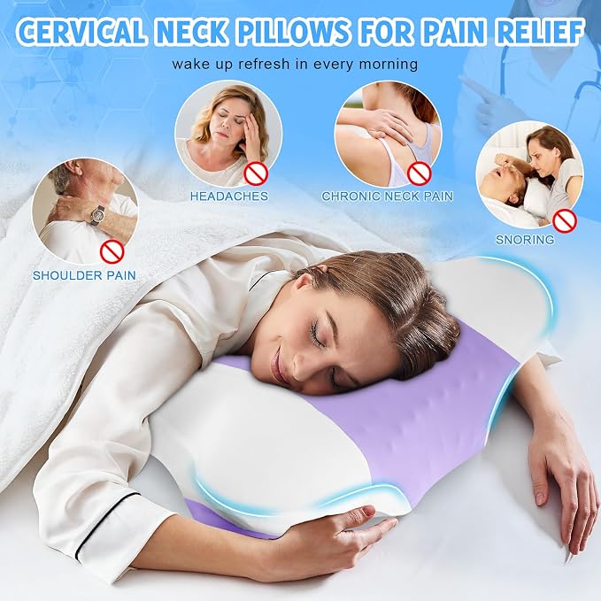 Cervical Neck Pillows with Memory Foam - Image 6