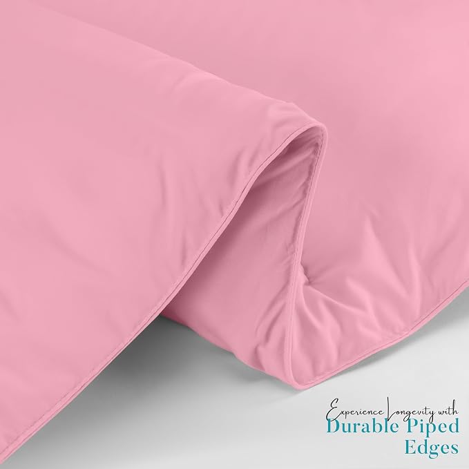Utopia Bedding Twin Comforter Duvet Insert, Quilted Pink Comforter - Image 7