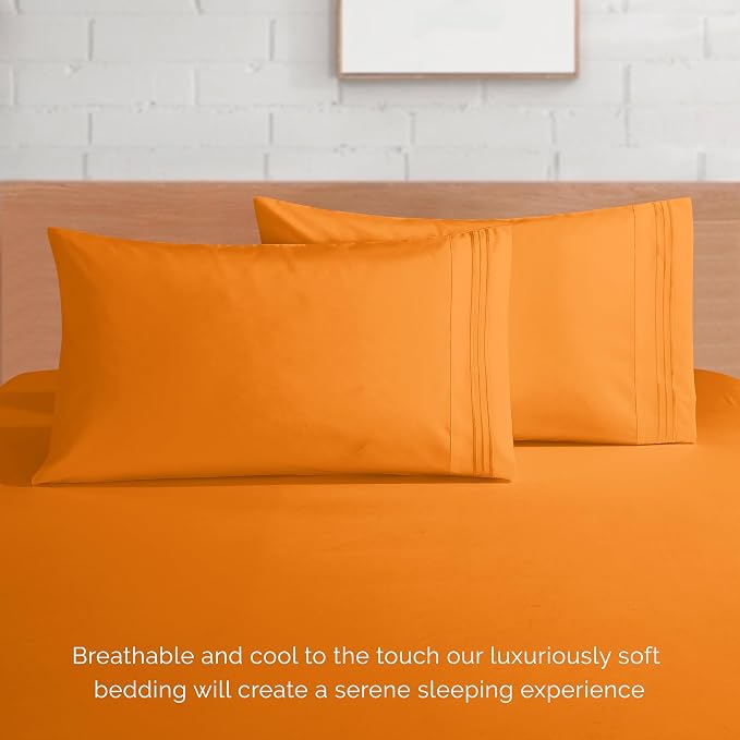 Elegant Comfort Luxurious 1500 Premium Hotel Quality Microfiber 4-Piece Sheet - Image 7