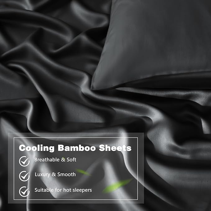 Homiest Cooling Pillow Cases King Size Set of 2, 100% Rayon Derived from Bamboo - Image 4