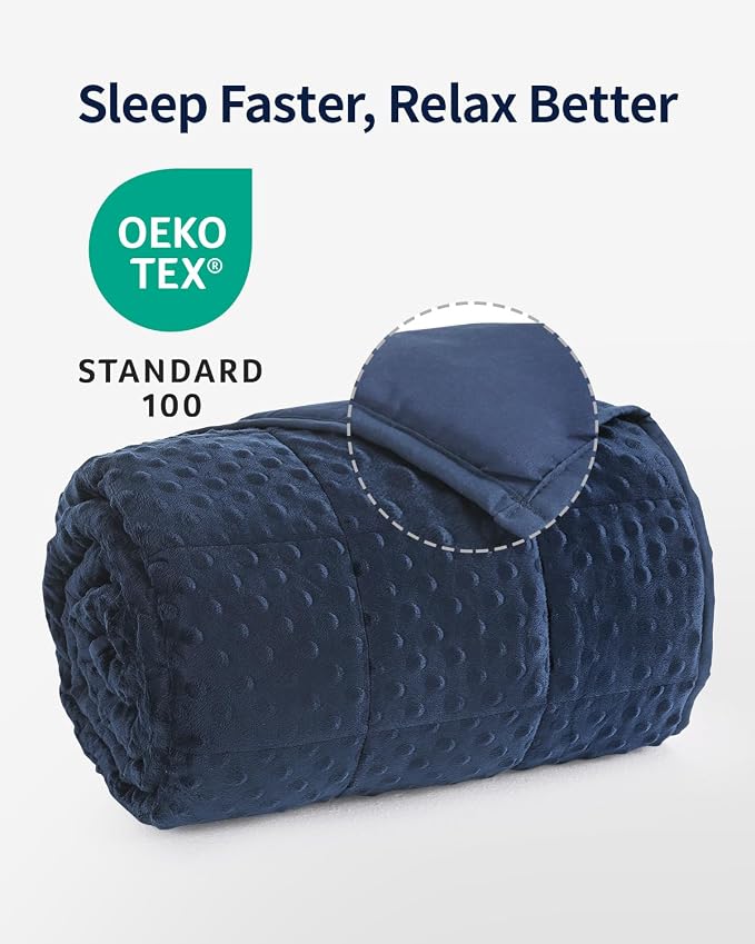 Mr. Sandman Weighted Blanket for Adults, Minky Heavy Blanket for Woman - Image 3