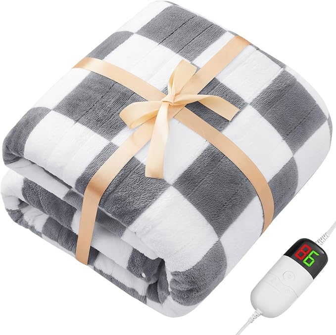 Heated Electric Blanket Twin Size, 62X84 Heating Blanket - Image 9