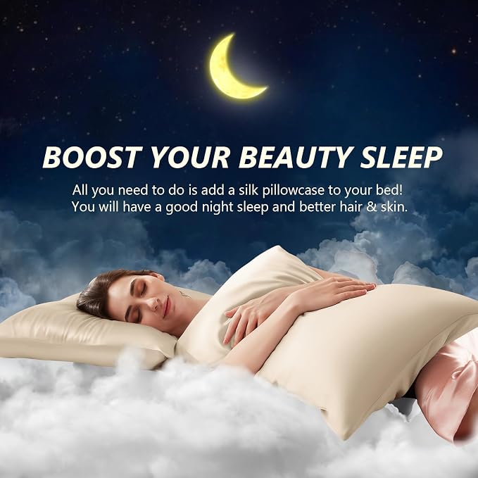 Silk Pillow Cases Queen Size 100% Mulberry Silk Pillowcase - Image 3