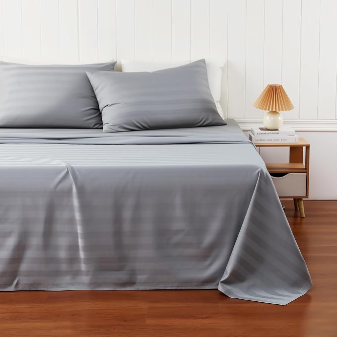Cotton Flat Sheets Only, 600 TC 100% Cotton Flat Sheet Top Sheet Only, Cal King - Image 7