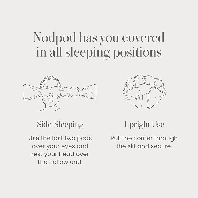 Nodpod Mineralized Silk Gentle Pressure Sleep Mask - Image 5